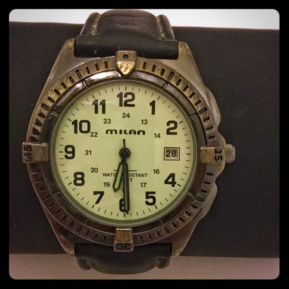 Other - Leather Strap Milan Watch, Glow in the Dark